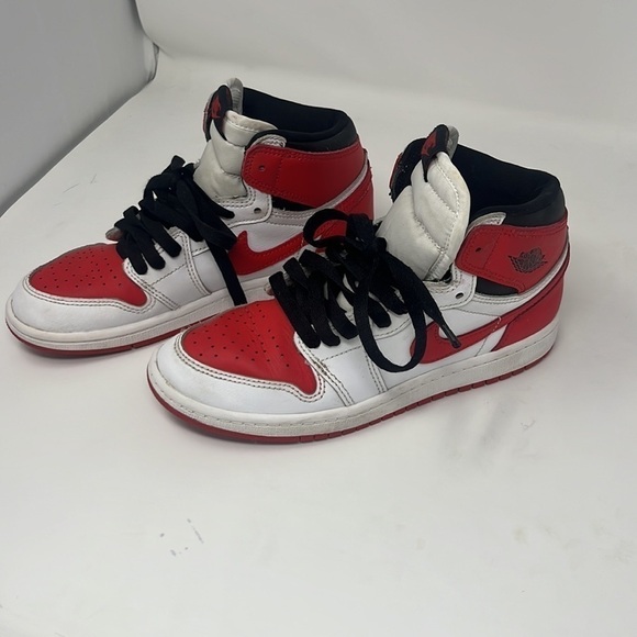 Jordan 1 Retro High OG "White/University Red/Black" 3Y - Picture 3 of 8